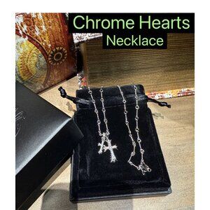 C̲h̲r̲o̲m̲e̲ ̲H̲e̲a̲r̲t̲s̲ silver cross necklace